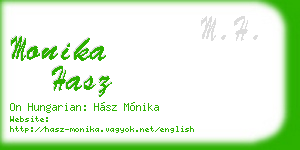 monika hasz business card